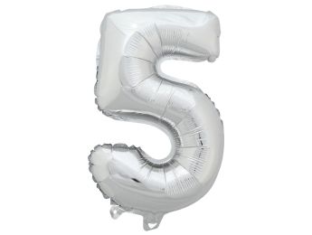 BALLON CHIFFRE ARGENTÉ 5.0