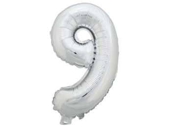 BALLON CHIFFRE ARGENTÉ 9.0