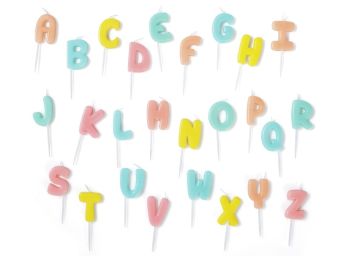 MAXI LOT MINI BOUGIES Lettres