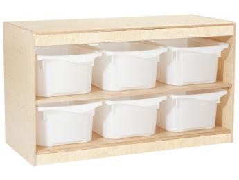 Stauraummöbel BABI Up 6 Behälter - 1 Regalbrett
