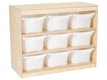 Stauraummöbel BABI Up 9 Behälter - 2 Regalbretter