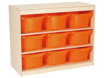 Stauraummöbel BABI Up 9 Behälter - 2 Regalbretter