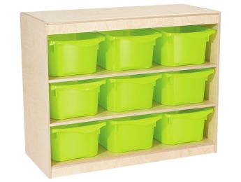 Stauraummöbel BABI Up 9 Behälter - 2 Regalbretter