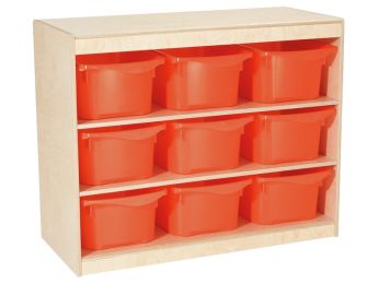 Stauraummöbel BABI Up 9 Behälter - 2 Regalbretter