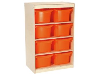 Stauraummöbel BABI Up 8 Behälter - 3 Regalbretter