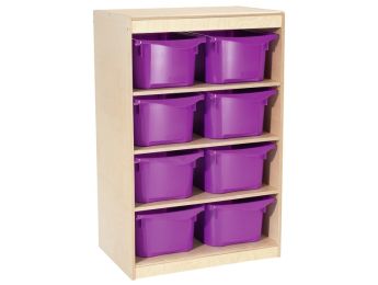 STAURAUMMÖBEL BABI Up H. 105 cm 8 Behälter - 3 Regalbretter