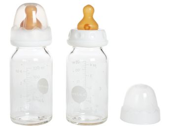 BIBERON EN VERRE HÉVÉA 120 ml