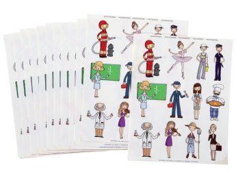 THEMATISCHE STICKERS De beroepen