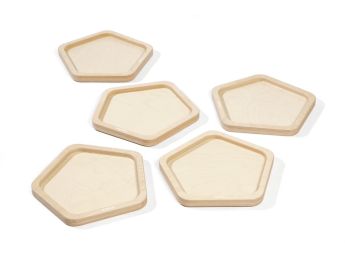 SENSORIKPLATTE AUS HOLZ Set zum Füllen