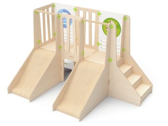 CLIMBKid Le double toboggan