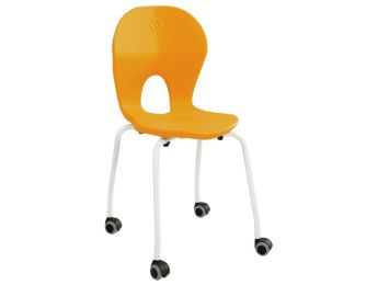 KUIPSTOEL Easy 4 poten op wieltjes T3
