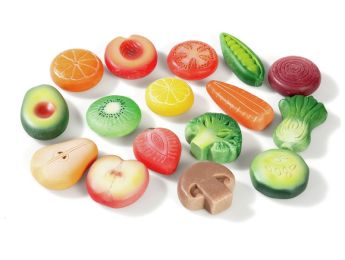 MAXI LOT FRUITS ET LÉGUMES SENSORIELS EN PIERRE