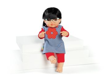 POUPÉE INCLUSIVE 38 cm Lunettes de vue Alma