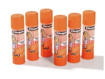 BÂTONS DE COLLE TRANSPARENTE Adhésive stick 6 x 21 g