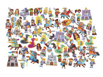 GOMMETTES THÉMATIQUES GÉANTES Les chevaliers