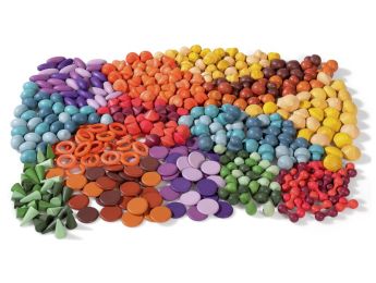 COLOURED WOODEN SHAPES