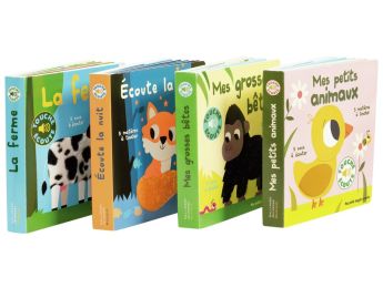 MAXI LOT LIVRES TACTILES ET SONORES Touche et écoute