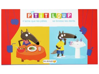 CONTES KAMISHIBAÏ P'tit Loup n'aime que les pâtes - P'tit Loup se brosse les...