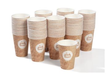 GOBELETS EN CARTON NATUREL 18 cl