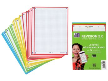 FICHES BRISTOL A5 Perforées Q5/5 Pack 4 couleurs