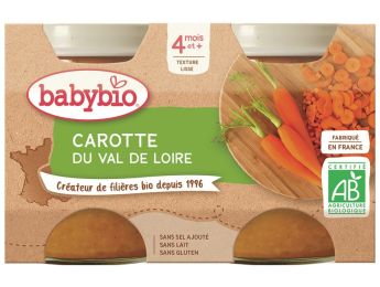 PETITS POTS BIO Carotte - 2 x 130 g