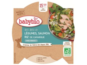 Légumes, saumon et riz à l'oseille - 260 g