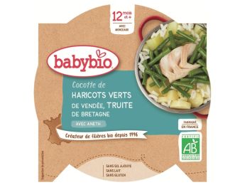 Haricots verts et truite à l'aneth - 230 g