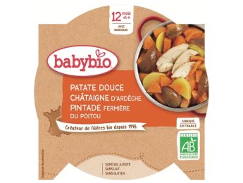Patate douce, châtaigne et pintade - 230 g