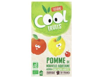 GOURDE DE FRUIT BIO Pomme, acérola - 12 x 90 g