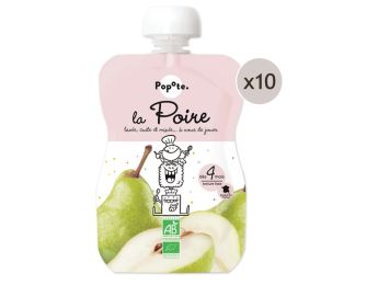 MAXI LOT GOURDES MONOSAVEUR BIO - Poire 10 x 120 g