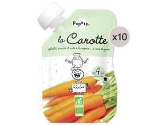 MAXI LOT GOURDES MONOSAVEUR BIO - Carotte 10 x 120 g