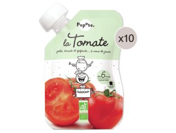 MAXI LOT GOURDES MONOSAVEUR BIO - Tomate 10 x 120 g