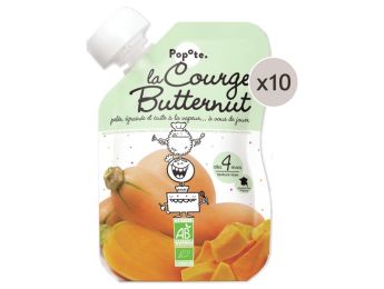 MAXI LOT GOURDES MONOSAVEUR BIO - Courge Butternut 10 x 120 g