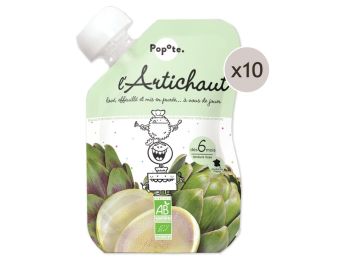 MAXI LOT GOURDES MONOSAVEUR BIO - Artichaut 10 x 120 g