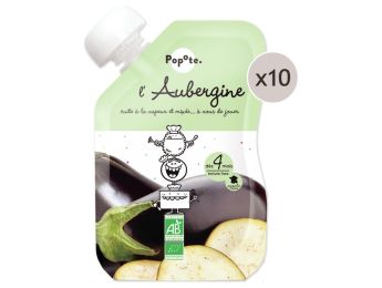 MAXI LOT GOURDES MONOSAVEUR BIO - Aubergine 10 x 120 g