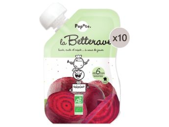 MAXI LOT GOURDES MONOSAVEUR BIO - Betterave 10 x 120 g