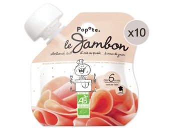 MAXI LOT GOURDES MONOSAVEUR BIO - Jambon 10 x 60 g