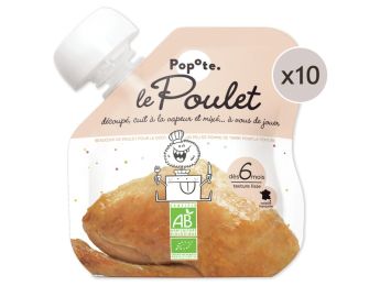 MAXI LOT GOURDES MONOSAVEUR BIO - Poulet 10 x 60 g
