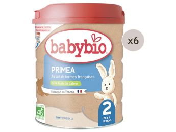 MAXI LOT LAIT DE VACHE PRIMEA 2ÈME AGE - 6 x 800 g
