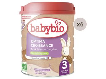 MAXI LOT LAIT DE VACHE ENRICHI OPTIMA 3 CROISSANCE - 6 x 800 g