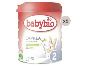 MAXI LOT LAIT DE CHÈVRE CAPREA 2ÈME AGE - 6 x 800 g