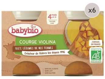 MAXI LOT PETITS POTS BIO Courge - 12 x 130 g
