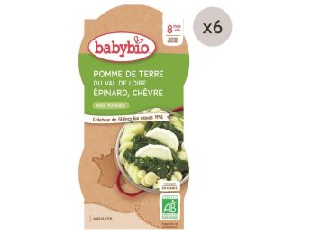 MAXI LOT BOLS Pomme de terre, épinard et chèvre - 12 x 200 g