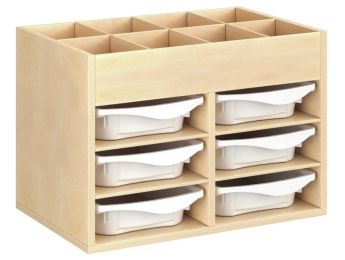 MÖBEL MIT MELAMINBESCHICHTUNG H: 51 cm - B: 70,5 cm 6 Behälter - 4...