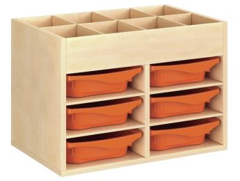 MÖBEL MIT MELAMINBESCHICHTUNG H: 51 cm - B: 70,5 cm 6 Behälter - 4...