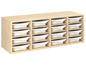 MÖBELSTÜCK MIT MELAMINBESCHICHTUNG H: 51 cm - L: 139 cm 16 Behälter - 12...