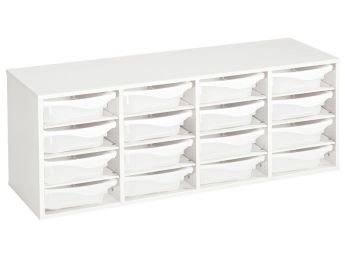MÖBELSTÜCK MIT MELAMINBESCHICHTUNG H: 51 cm - L: 139 cm 16 Behälter - 12...