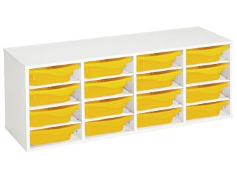 MÖBELSTÜCK MIT MELAMINBESCHICHTUNG H: 51 cm - L: 139 cm 16 Behälter - 12...