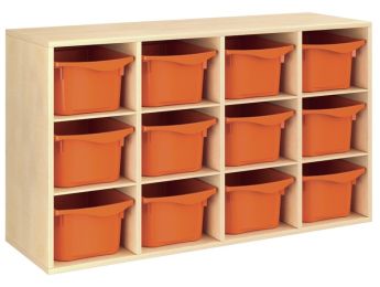 MÖBELSTÜCK MIT MELAMINBESCHICHTUNG H: 81 cm - L: 139 cm 12 Behälter - 8...