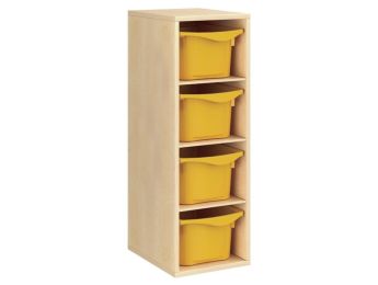 MÖBELSTÜCK MIT MELAMINBESCHICHTUNG H: 102 cm - L: 36 cm 4 Behälter - 3...
